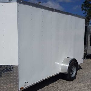 6x10 Single Axle Enclosed Trailer